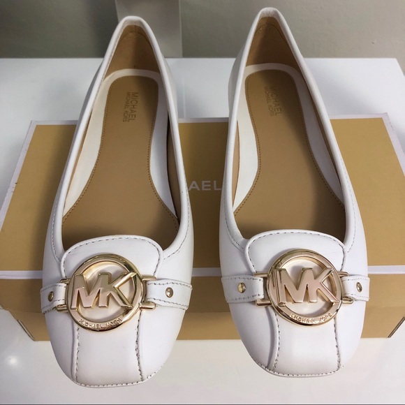 Michael Kors Shoes - Michael Kors White Flats